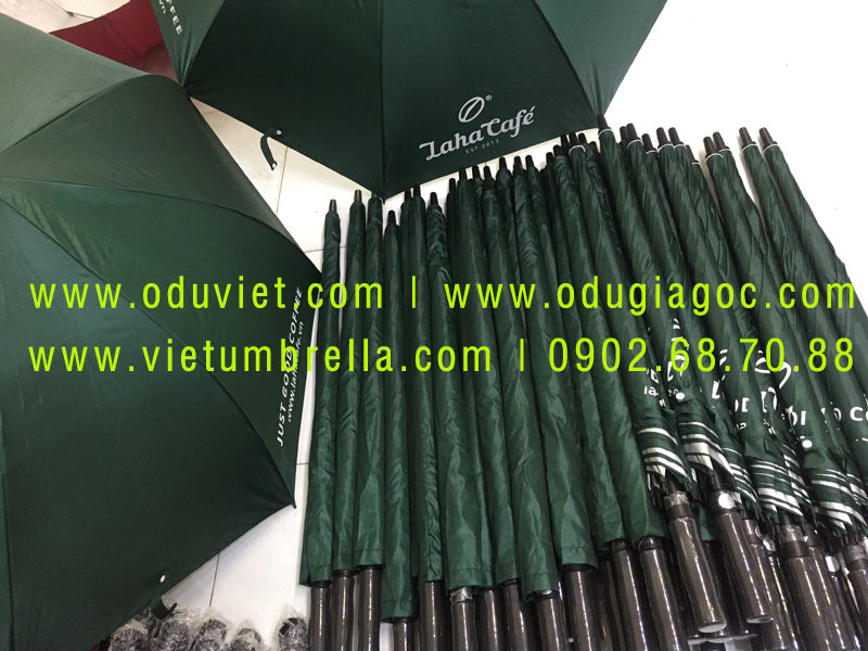 xưởng sản xuất ô dù cầm tay in logo quảng cáo